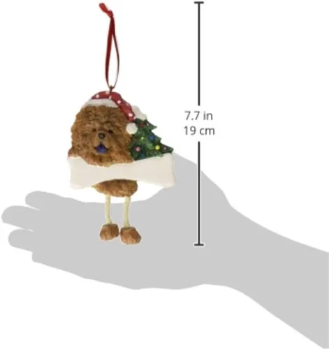 Miniatura 3 de Adorno de Chow con patas colgantes únicas pintadas a mano y fácilmente personalizadas, adorno de Navidad