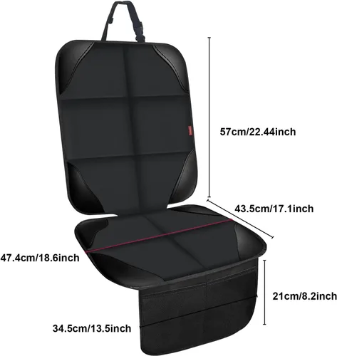 Miniatura 8 de MORROLS Protector de asiento de automóvil para asientos infantiles, 1 cojín de asiento de automóvil, fundas de asiento de automóvil de tela
