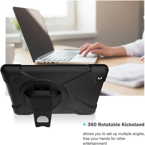 Miniatura 7 de ProCase Funda resistente resistente para iPad 2 3 4 (modelo antiguo), a prueba de golpes 360 grados giratoria Kickstand Funda protectora para iPad