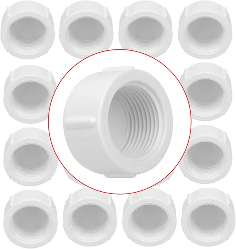 Miniatura 19 de Paquete de 10 Adaptadores Conectores de Acoplamiento de Tubería de PVC de Rosca Doble Hembra de 1 pulgada (F x F) SCH40 Acoplamiento de Tubería