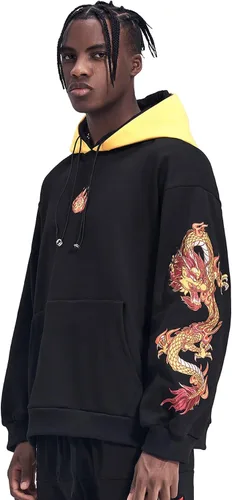 Miniatura 3 de MFCT Sudaderas con capucha bordadas de ropa de calle japonesa