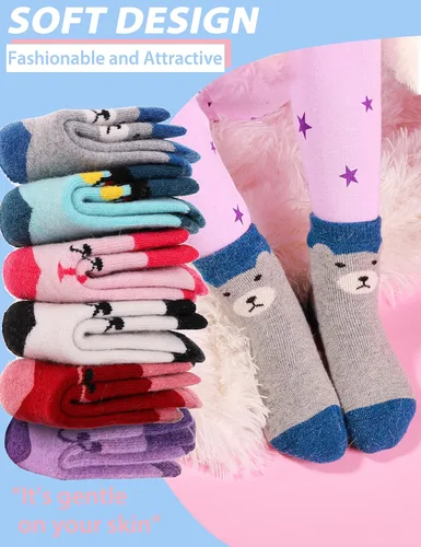 Miniatura 4 de Calcetines de lana merina para niños de ANTSANG, para senderismo, para niños pequeños, niños y niñas, cálidos, gruesos, térmicos, para botas