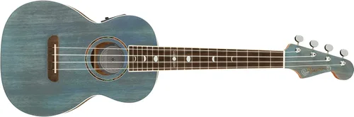Miniatura 2 de Fender Dhani Harrison Ukelele Tenor, azul zafiro, con bolsa para conciertos