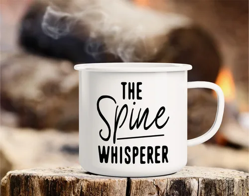 Miniatura 3 de Retreez Taza divertida The Spine Whisperer, quiropráctico, doctor y estudiante, 16 onzas, esmalte de acero inoxidable, para campamento, fogata