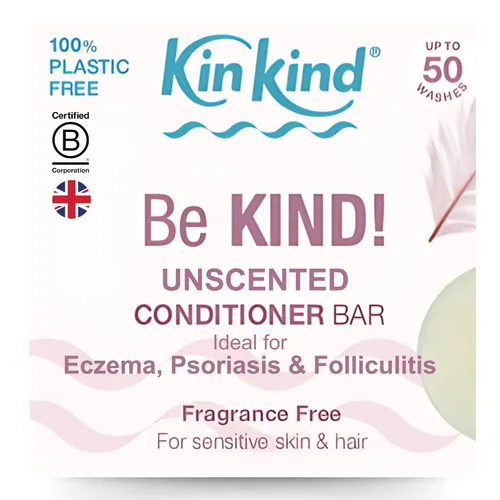 KinKind Barra de acondicionador sin fragancia. ¡Sé amable!