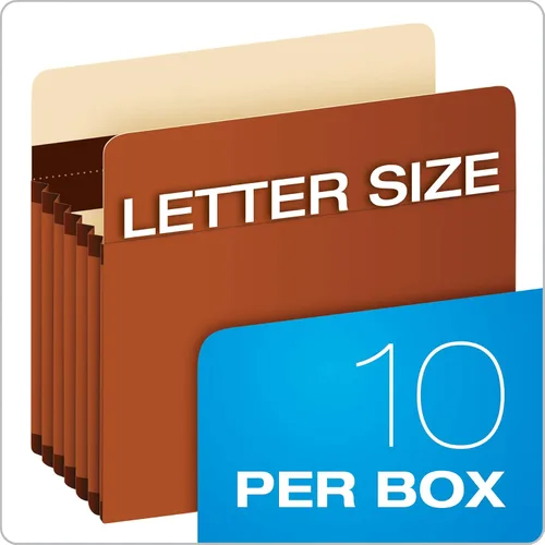 Miniatura 5 de Pendaflex - Bolsillos expandibles de acordeón, extra duraderos, se expande 5.25 pulgadas, tamaño carta, reforzados con material Dupont Tyvek, 10