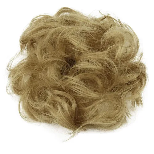 Miniatura 25 de CAISHA by Prettyshop Hairpiece Scrunchy Updo Bridal Peinado Voluminoso Ondulado Moño Desordenado Mezcla Rubio G13AL