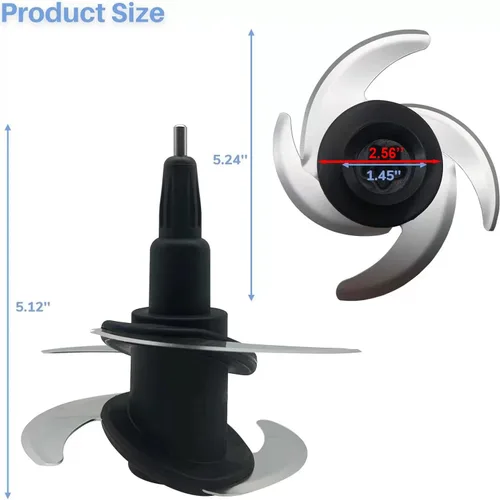 Miniatura 2 de 4 piezas de repuesto de cuchilla Ninja Blender Blade compatibles con 64oz (8Cup) 72oz (9Cup) procesador de alimentos Tazón Ninja Blades Auto iQ
