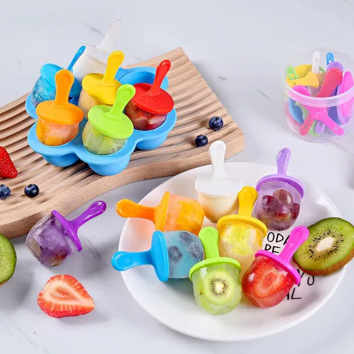 Miniatura 2 de Palitos de paletas para moldes, palitos de moldes para paletas de hielo (7 colores)