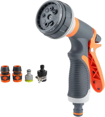 Oumefar Pistola de riego Jardinería Fácil Control Hogar Boquilla Manguera Boquilla Spray Boquilla Pistola Manguera Pulverizador para Jardín