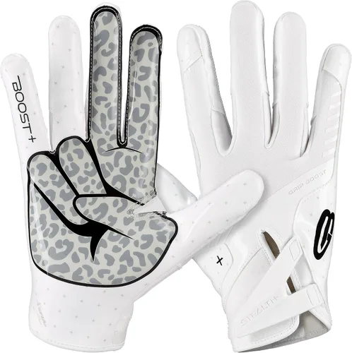 Miniatura 12 de Guantes de fútbol Grip Boost - Peace Stealth 6.0 Boost Plus Tecnología adhesiva - Guantes de fútbol para adultos y jóvenes para receptor abierto