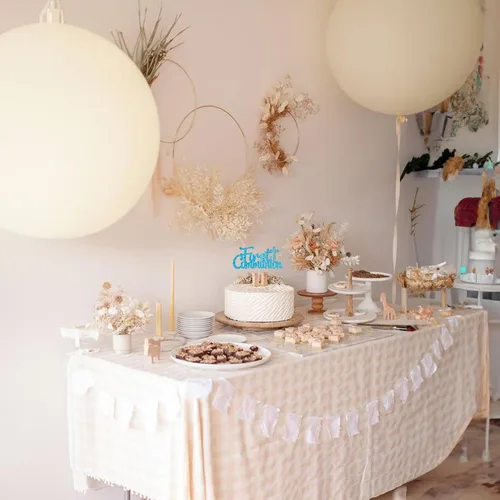 Miniatura 5 de Gyufise Decoración de pastel de primera comunión con purpurina azul, decoración de pastel de primera comunión para niños, baby shower, decoración