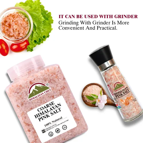 Miniatura 5 de Himalayan Chef Sal del Himalaya – Gruesa 5 libras – La sal rosa del Himalaya es rica en nutrientes y minerales para la salud – Cristal puro gourmet