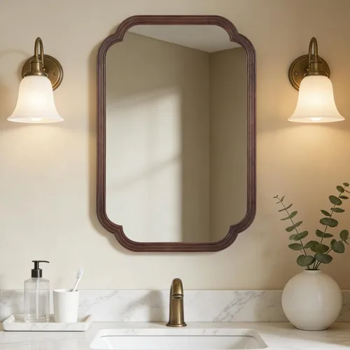 Miniatura 27 de WallBeyond Espejo de longitud completa para montar en la pared, 65 x 22 pulgadas, espejo de suelo con marco de madera rústica, espejo grande