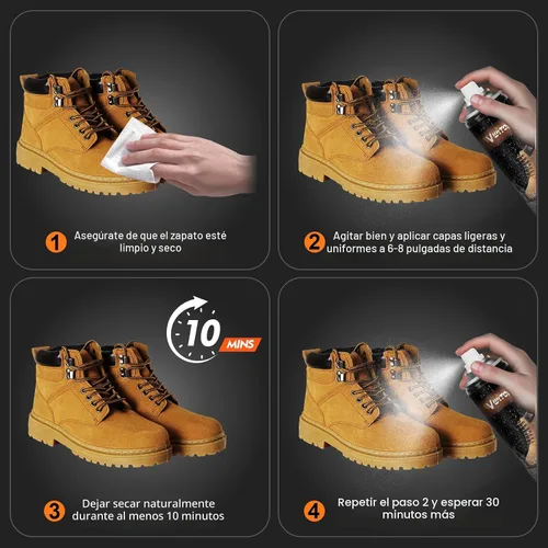 Miniatura 4 de WITOROR Spray Protector de Zapatos, 10.56 Oz, Protección Nano Resistente a la Lluvia y Manchas para Zapatillas, Cuero, Nobuck, Ante y Lona