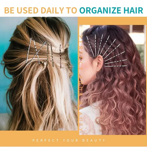 Miniatura 5 de Teenitor Horquillas para el cabello, 2.75 pulgadas, grandes, color marrón, negro, rubio, plateado, para mujeres y niñas, para cabello grueso, 5