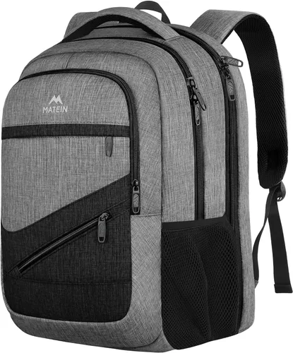 Miniatura 17 de MATEIN - Mochila para laptop de gran capacidad para mujeres, mochila de viaje aprobada por TSA con correa para equipaje y puerto USB, mochila