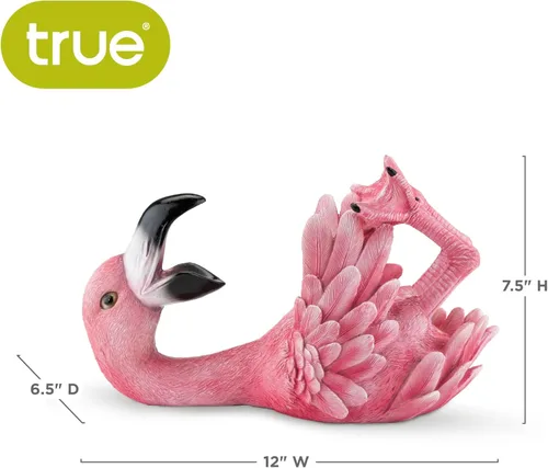 Miniatura 3 de True Flirty Flamingo - Soporte para botella de vino de poliresina, perfecto para decoración de cocina, accesorios de vino, decoración de bar