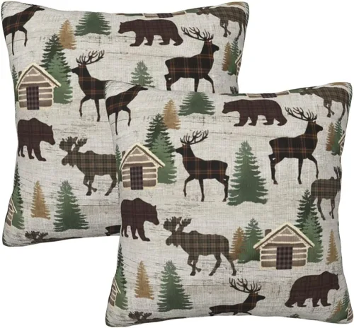 Miniatura 21 de Juego de 2 fundas de almohada de estilo étnico vintage, estampado geométrico azteca, étnico, tribal, para dormitorio, sala de estar, sofá