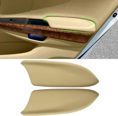 Miniatura 12 de Compatible con paneles de puerta de Honda Accord Tapa de apoyabrazos 2008-2012, 2 piezas de cubierta de apoyabrazos de panel de puerta de cuero PU