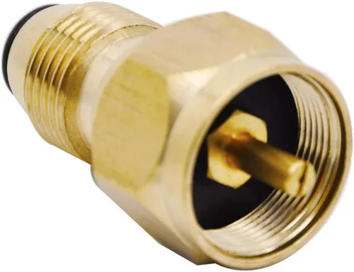 Miniatura 3 de YOUHO Adaptador de tanque de propano universal más seguro adaptador de recarga de propano para botella desechable desechable – 100% latón macizo
