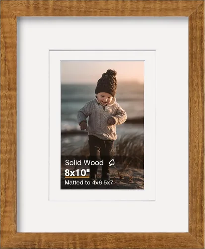 Miniatura 16 de KINLINK 3.5x5 Picture Frame, Ash Black Solid Wood Frame with Plexiglass for Table Top and Wall Mounting, Photo Frame for Horizontal or Vertical