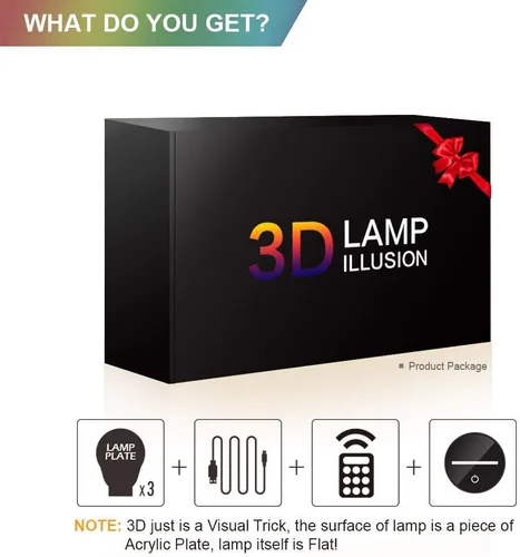 Miniatura 7 de Manco 3 patrones de 16 colores 3D luz nocturna regalos de cumpleaños para fans
