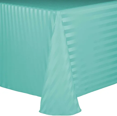 Miniatura 41 de Ultimate Textile Mantel ovalado de rayas satinadas (70.0 x 104.2 in), color gris plateado