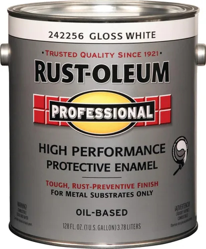 Miniatura 3 de Rust-Oleum 242256 Esmalte protector profesional a base de aceite blanco de alto rendimiento, 100 COV, 1 galón