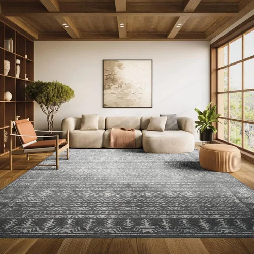 Miniatura 26 de SAFAVIEH Alfombra de área de 12 x 15 pulgadas, colección Tulum, grande, diseño marroquí bohemio envejecido, no desprende pelusa y fácil de limpiar