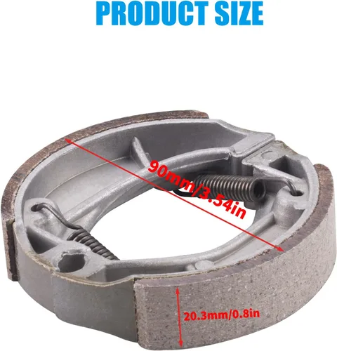 Miniatura 2 de JINGKE Kit de zapatas de freno delanteras y traseras para Honda CR60 XR70 CRF70F CR80 XR80 CRF80F XR100R CRF100F