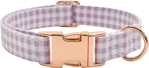 Miniatura 7 de Collar de perro con hebilla de metal, duradero y ajustable, suave para perros pequeños, medianos y grandes 03-flor5