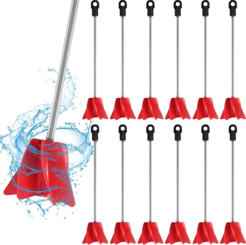 Miniatura 10 de Loosh 12 agitadores de pintura de 11 pulgadas para taladro, accesorio mezclador de pintura, mezclador epoxi hélice para resina de hormigón, paleta
