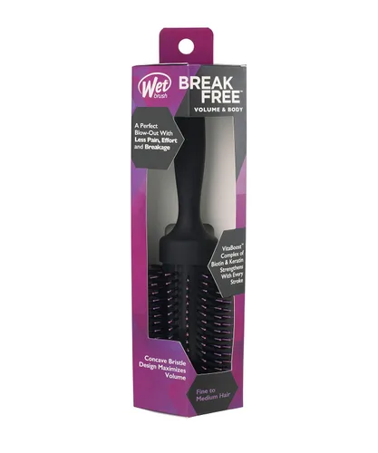 Miniatura 3 de Wet Brush Cepillo redondo voluminizador para cabello fino a medio - Secado al soplido de salón, menos dolor y rotura, cerdas de jabalí ligeras