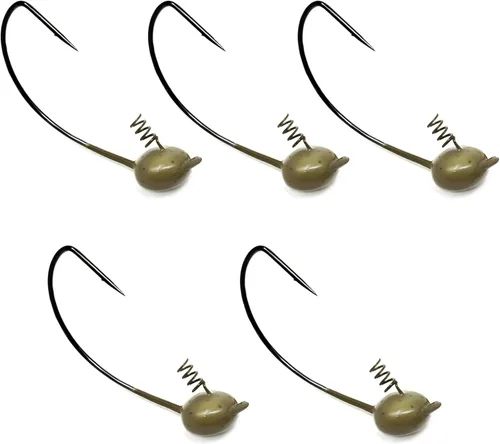 Miniatura 11 de Reaction Tackle Tungsten Shaky Head Jigs for Bass Fishing - Premium Fishing Hooks, Ideal Shaky Head Jig to Catch Big Bass and Other Fish - (5-Pack)