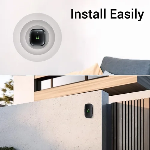Miniatura 7 de Timbre de puerta inalámbrico IP66, timbre de puerta inalámbrico impermeable de 1000 pies, 32 campanas de 115 dB, 7 niveles Vol, modo de silencio