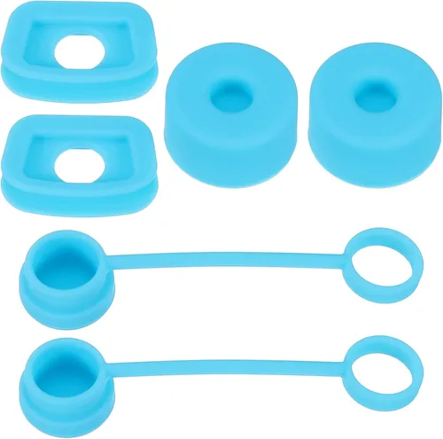 Miniatura 10 de PATIKIL Tapón de silicona para popote 1.0 de 40 onzas/30 onzas, juego de 6 accesorios para vasos que incluye 2 tapas para pajilla, 2 tapones