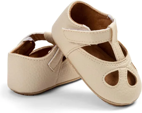 Miniatura 138 de RVROVIC Mocasines de princesa para bebé, zapatos brillantes de Mary Jane, zapatos de cuna de suela suave y ligera de primera calidad, zapatos