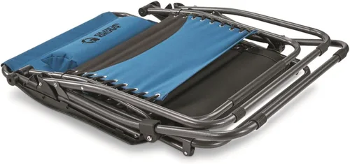 Miniatura 4 de Guide Gear Silla de camping de gravedad cero de gran tamaño, reclinable, al aire libre, portátil, plegable, capacidad de 500 libras, azul/negro