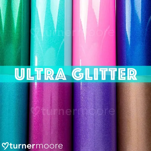 Miniatura 3 de Turner Moore Edition Adhesivo de vinilo con purpurina verde, hojas de vinilo ultra brillante de 12 x 12 pulgadas para Cricut Joy Maker, Silhouette