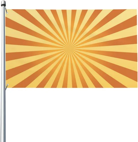Banderas para exteriores, retro de los años 60, bandera de jardín de verano de doble cara, banderas de patio de 3 x 5 pies, decoración de jardín