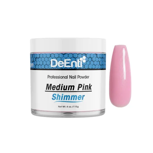 Miniatura 8 de DeEnti Polvo acrílico brillante para uñas, cubierta de 2 onzas, color rosa, grado profesional, sin burbujas, polvo acrílico para uñas Polvo