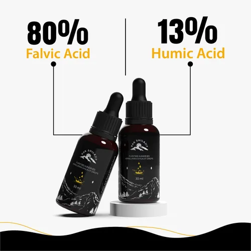 Miniatura 7 de PakShilajit® Gotas líquidas de Shilajit del Himalaya secadas al sol, la mayoría de las gotas de Shilajit de grado dorado prémium y orgánico por