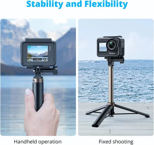 Miniatura 6 de AKASO Brave 4 4K30fps 20MP Cámara de acción WiFi con EIS 131ft Cámara impermeable con 2 baterías y accesorios para casco de bicicleta con trípode