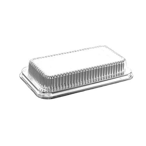 Miniatura 7 de Handi-Foil Molde de pan de papel de aluminio de 2 libras con tapa de cúpula resistente Hfa #316 (paquete de 50)