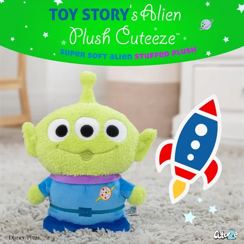 Miniatura 2 de Kids Preferred Disney Pixar Toy Story Little Green Man Alien Cuteeze - Juguete de peluche de animal relleno extra suave para bebés y niños y niñas
