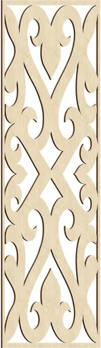 Miniatura 19 de Keene Paneles de pared decorativos de madera con calado, 9 3/8 pulgadas de ancho x 24 3/8 pulgadas de alto x 1/4 de alto, roble rojo rojo (Red Oak)