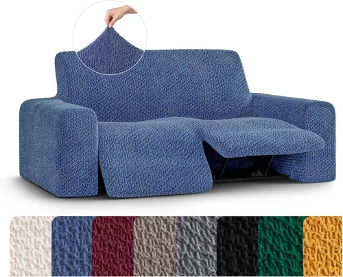 Miniatura 25 de PAULATO BY GA.I.CO. Funda reclinable – Funda de ajuste suave – Protector elástico de muebles reclinables de 1 pieza – Tela de terciopelo lavable a