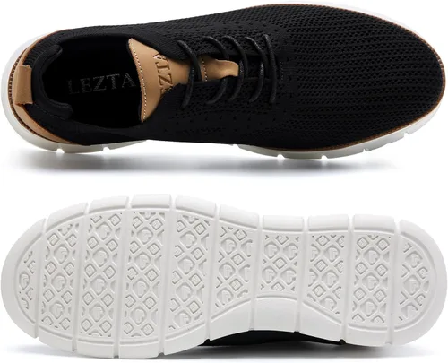 Miniatura 9 de LEZTA Zapatos deportivos de vestir casuales para hombre, ligeros, Oxford, con soporte para el arco, zapatos para caminar