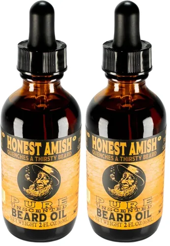 Miniatura 4 de Honest Amish, aceite puro de barba, 2 onzas, sin fragancia